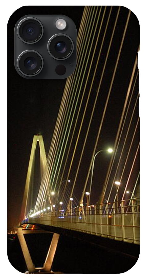 Illuminated Bridge at Night - Phone Case