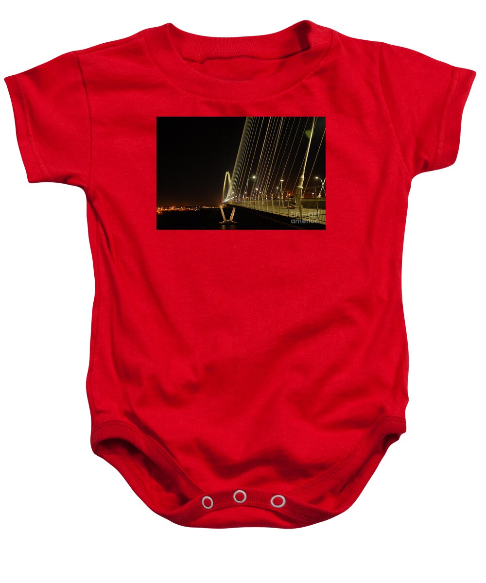 Illuminated Bridge at Night - Baby One-Piece