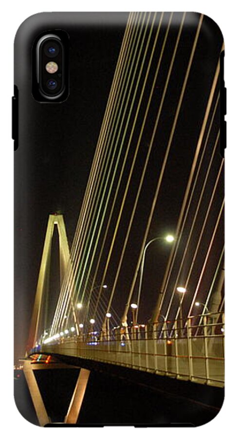 Illuminated Bridge at Night - Phone Case