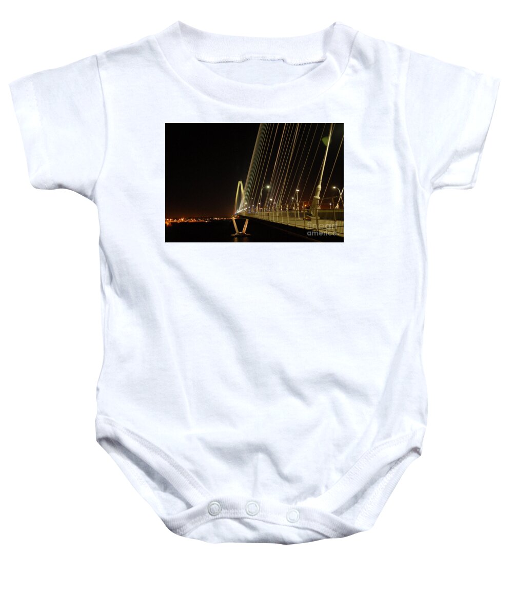 Illuminated Bridge at Night - Baby One-Piece