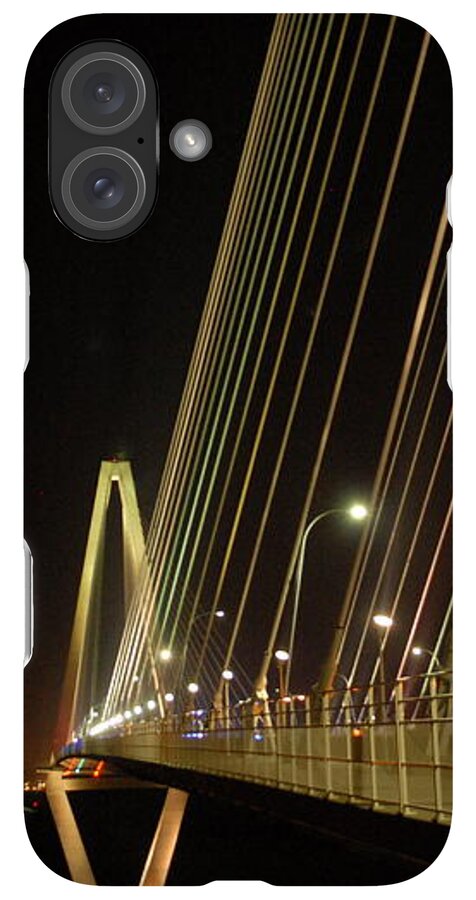 Illuminated Bridge at Night - Phone Case