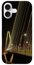 Illuminated Bridge at Night - Phone Case