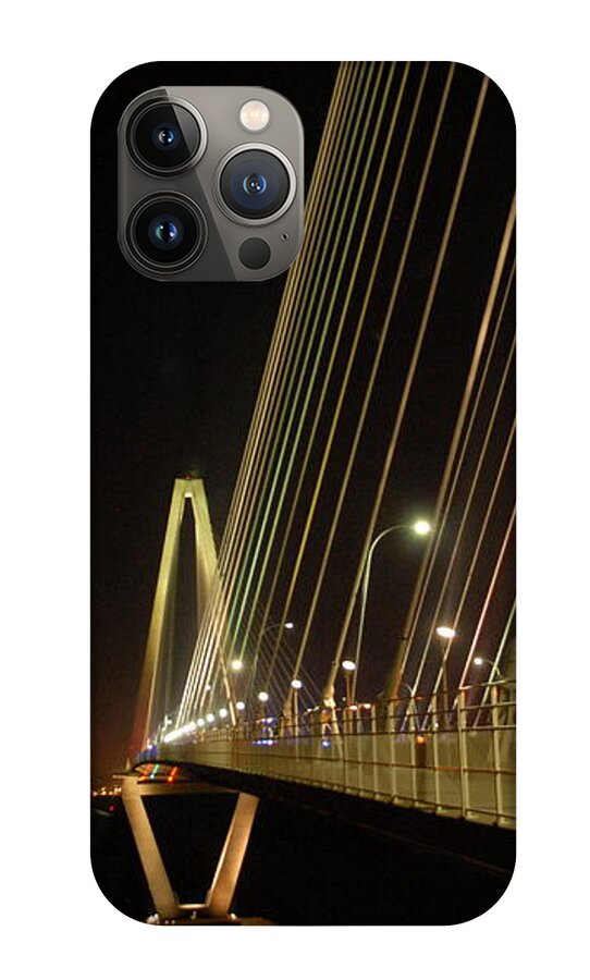 Illuminated Bridge at Night - Phone Case