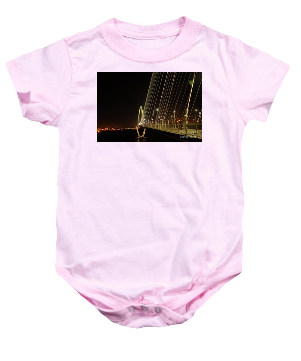Illuminated Bridge at Night - Baby One-Piece
