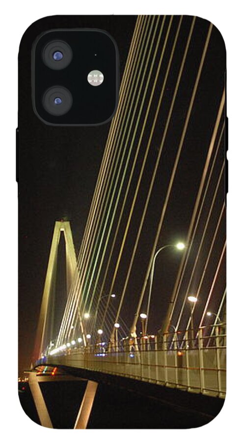 Illuminated Bridge at Night - Phone Case