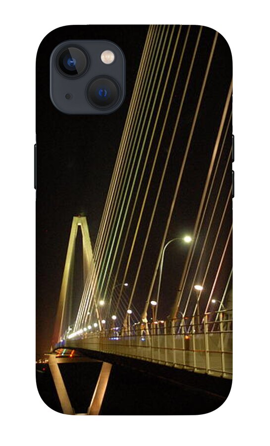 Illuminated Bridge at Night - Phone Case
