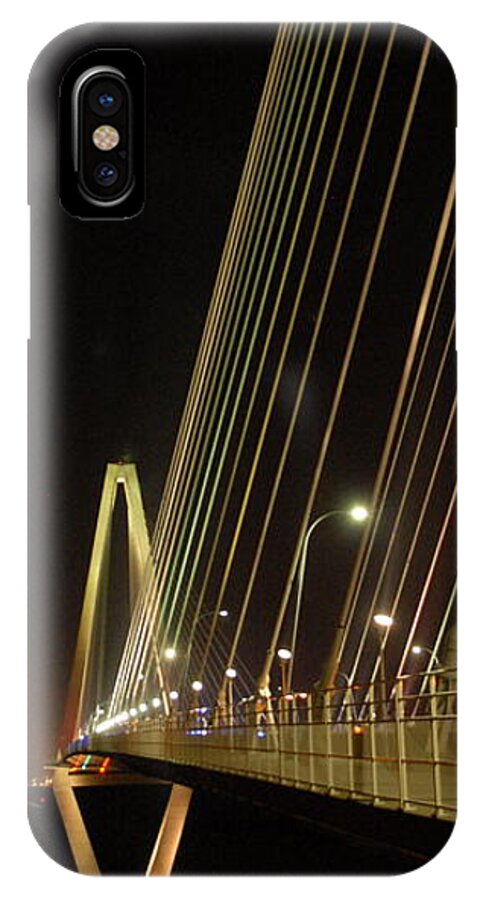 Illuminated Bridge at Night - Phone Case