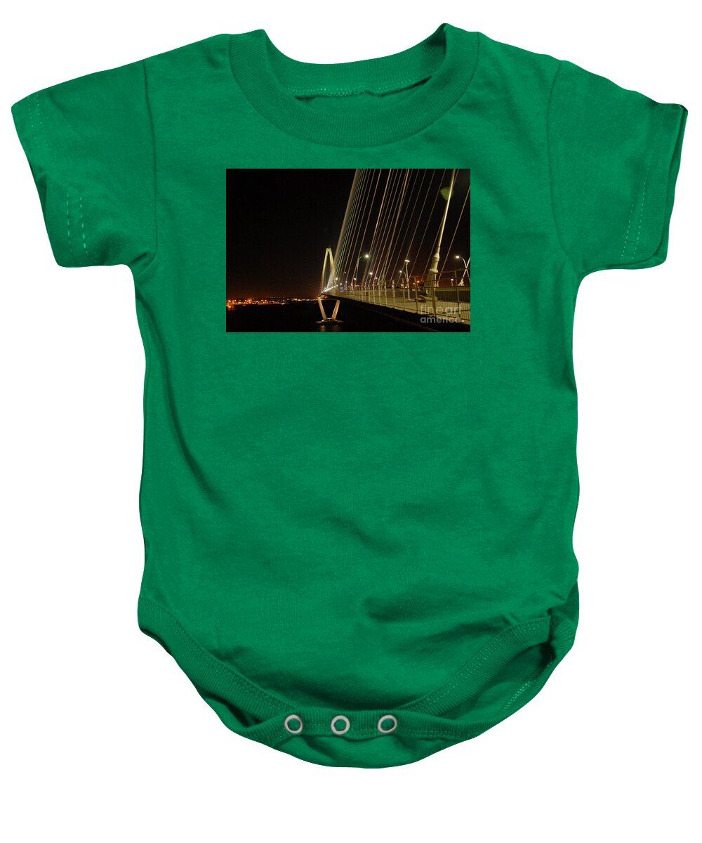 Illuminated Bridge at Night - Baby One-Piece