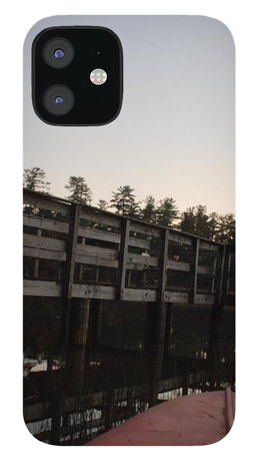 Kayak by Wooden Dock at Dusk - Phone Case