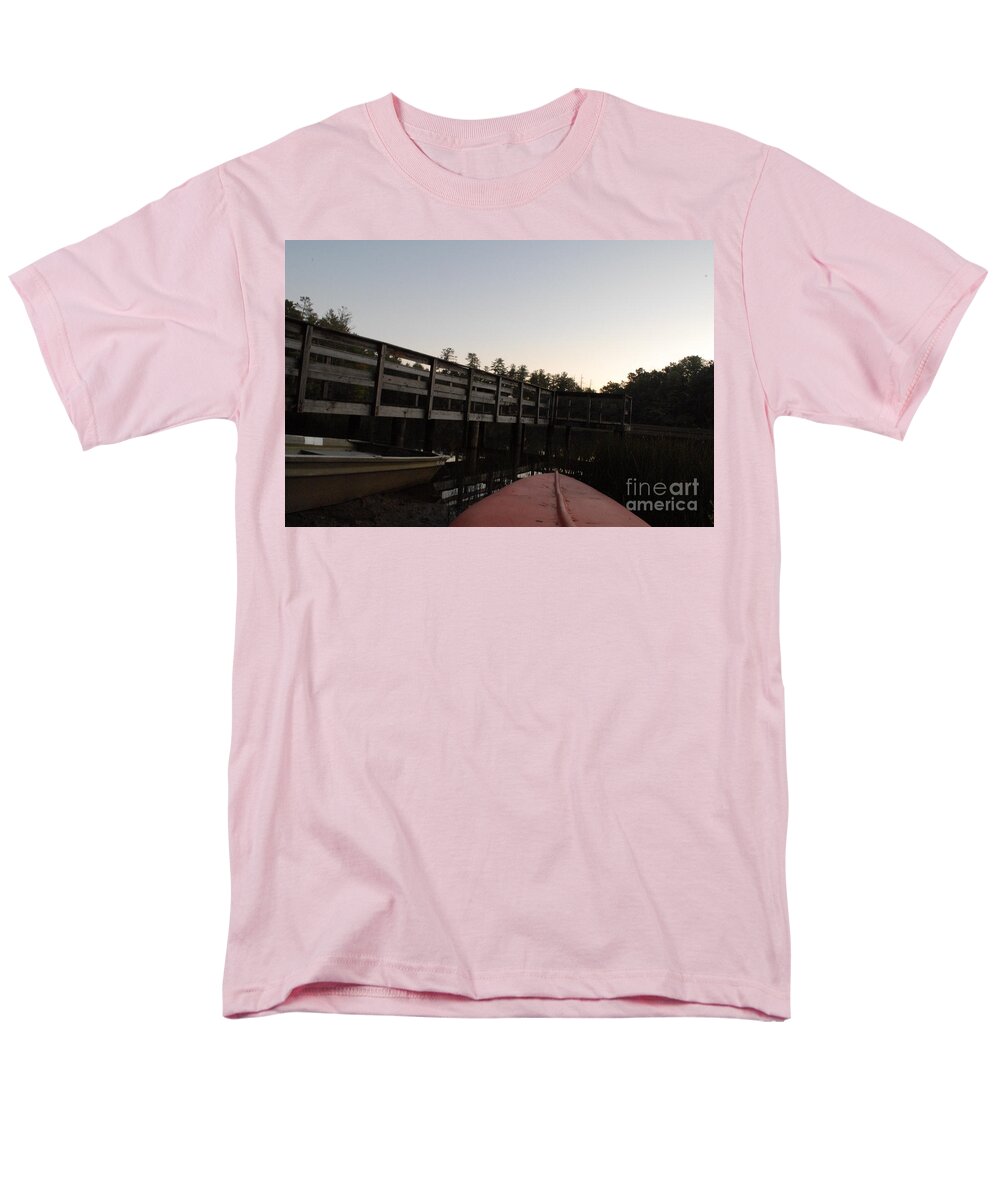 Kayak by Wooden Dock at Dusk - Men's T-Shirt  (Regular Fit)