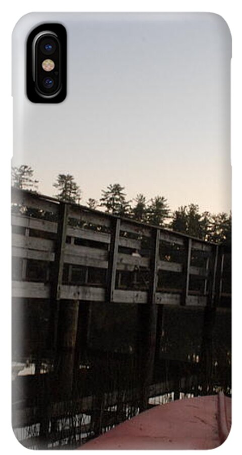 Kayak by Wooden Dock at Dusk - Phone Case