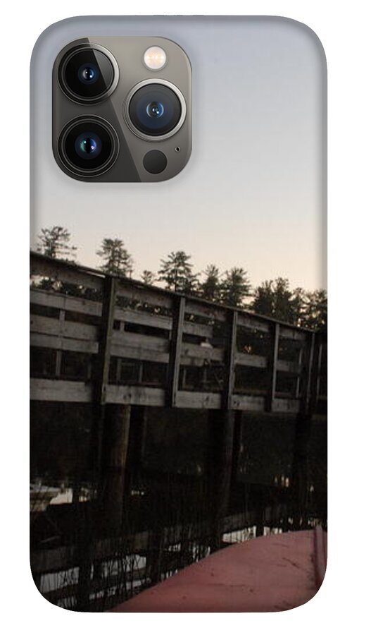 Kayak by Wooden Dock at Dusk - Phone Case