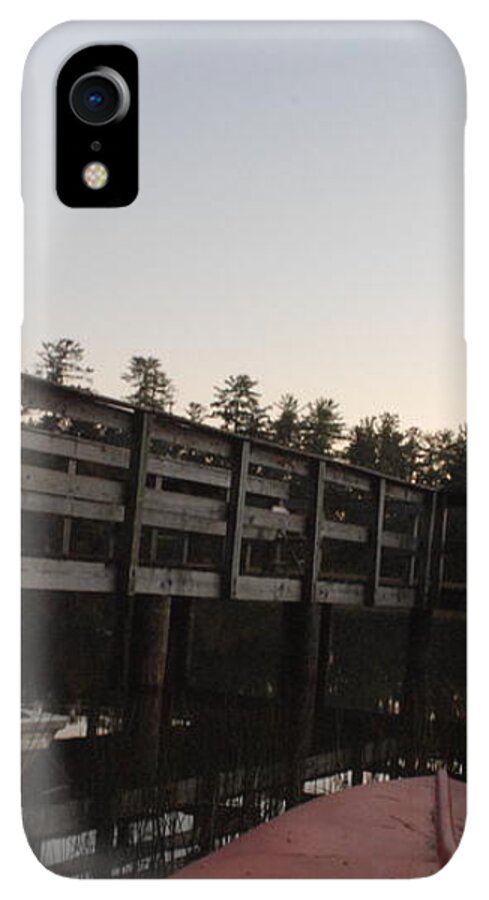 Kayak by Wooden Dock at Dusk - Phone Case