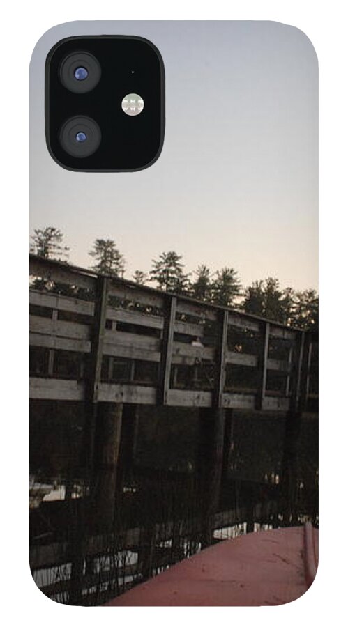 Kayak by Wooden Dock at Dusk - Phone Case