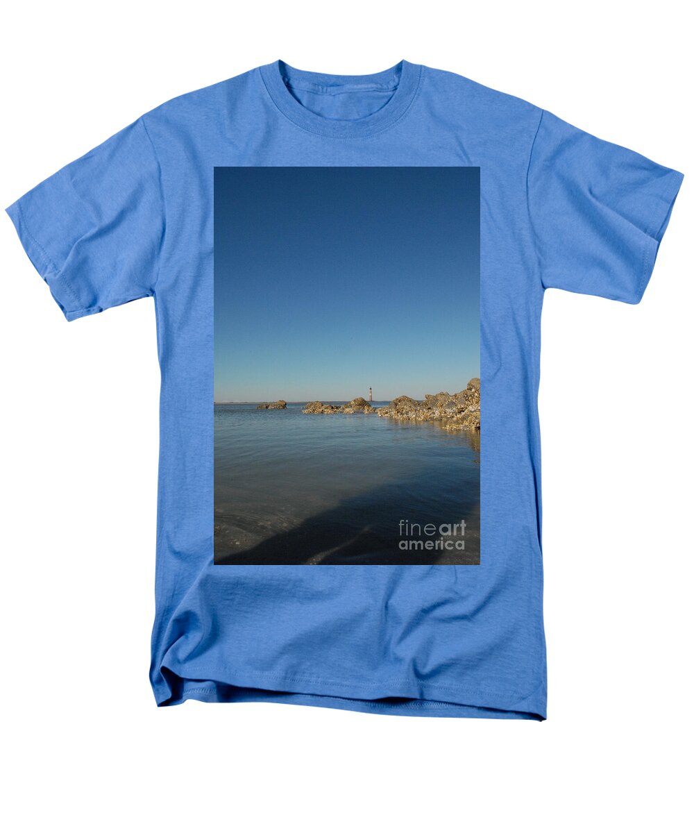 Lighthouse by Rocky Shore - Men's T-Shirt  (Regular Fit)