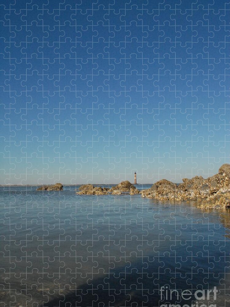 Lighthouse by Rocky Shore - Puzzle