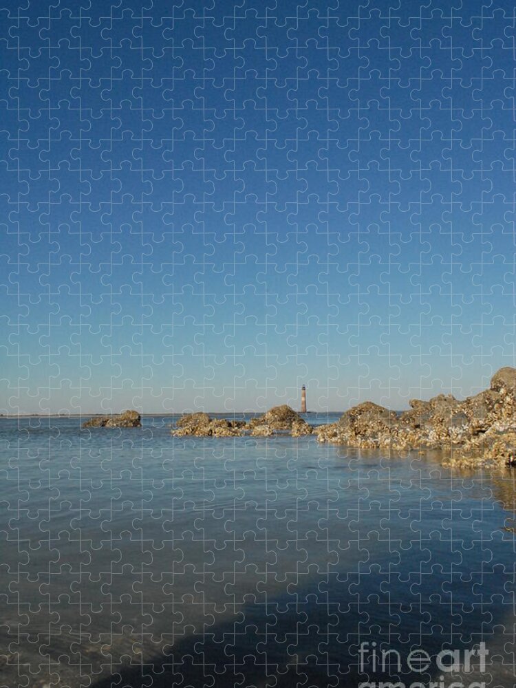 Lighthouse by Rocky Shore - Puzzle