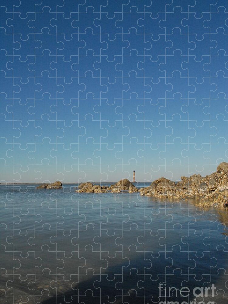 Lighthouse by Rocky Shore - Puzzle