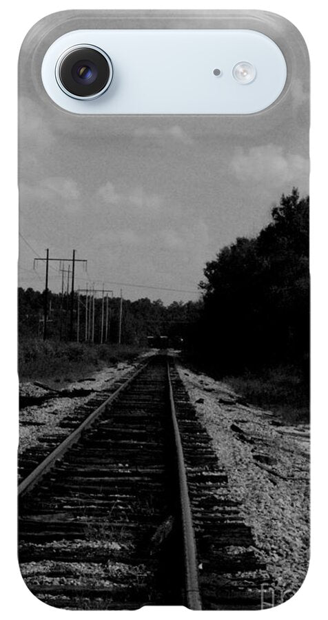 Lonely Railroad Tracks - Phone Case