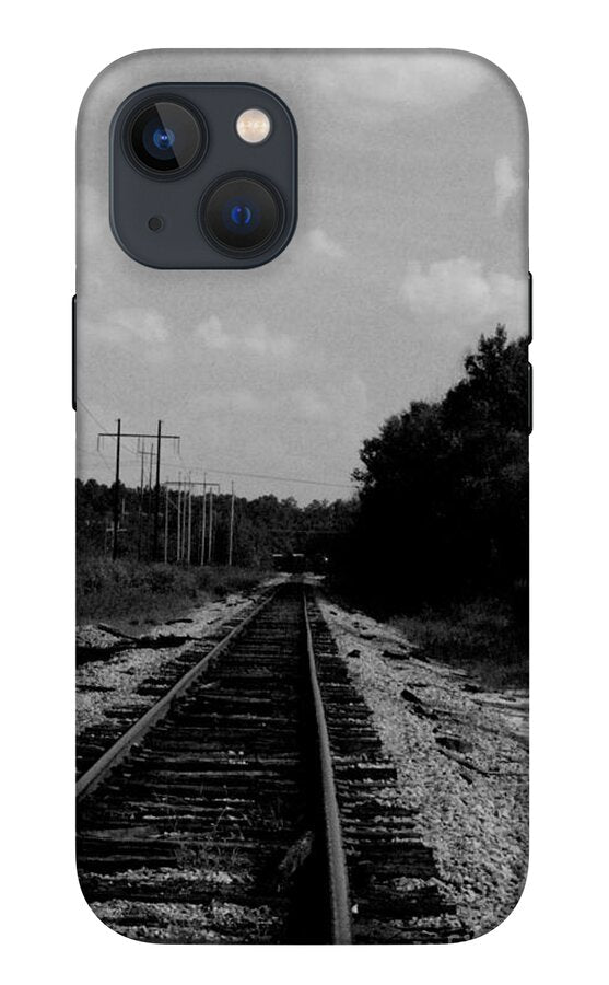 Lonely Railroad Tracks - Phone Case