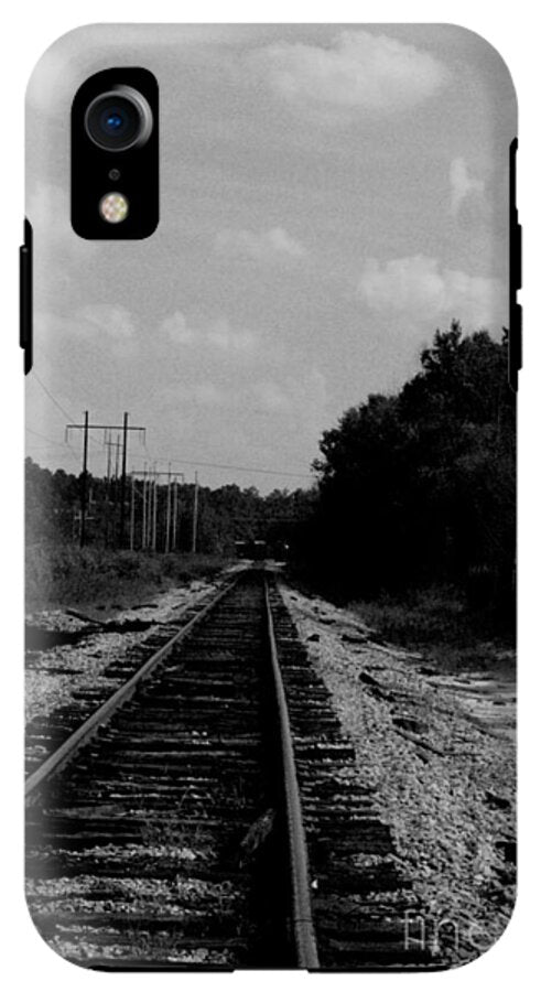 Lonely Railroad Tracks - Phone Case