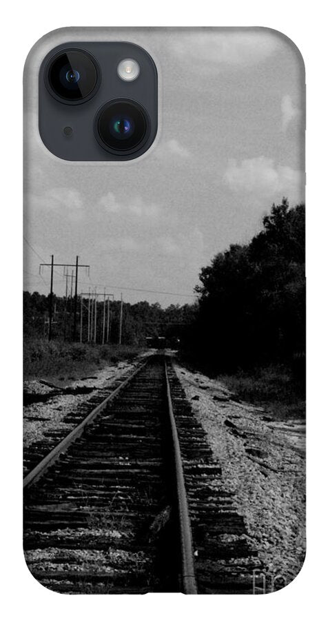 Lonely Railroad Tracks - Phone Case