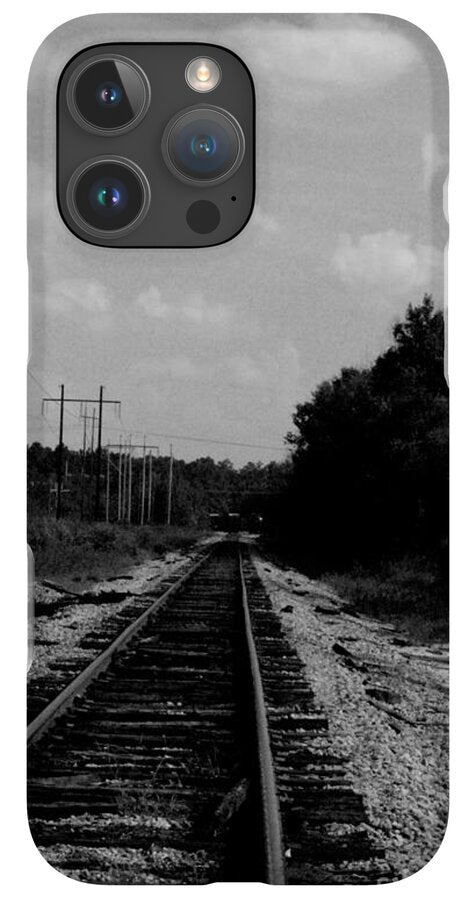 Lonely Railroad Tracks - Phone Case
