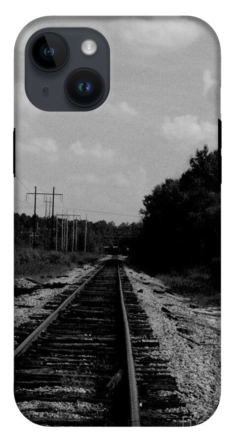 Lonely Railroad Tracks - Phone Case