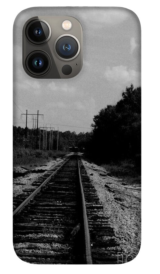 Lonely Railroad Tracks - Phone Case