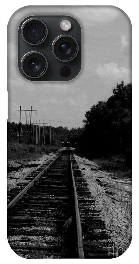 Lonely Railroad Tracks - Phone Case