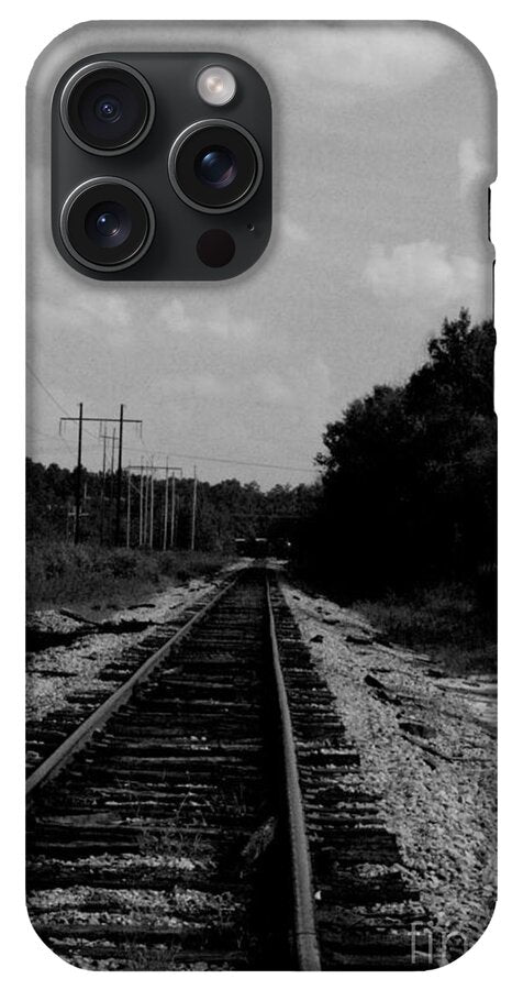 Lonely Railroad Tracks - Phone Case