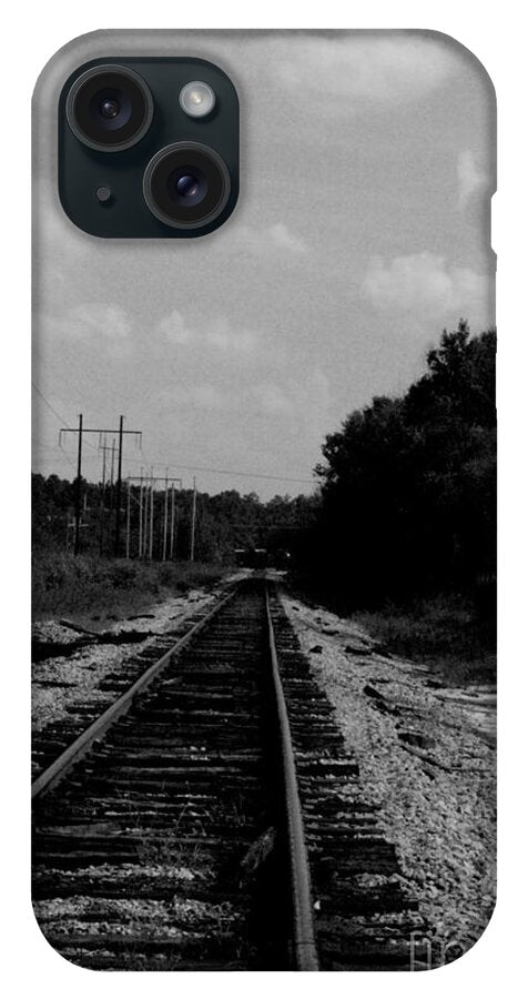 Lonely Railroad Tracks - Phone Case