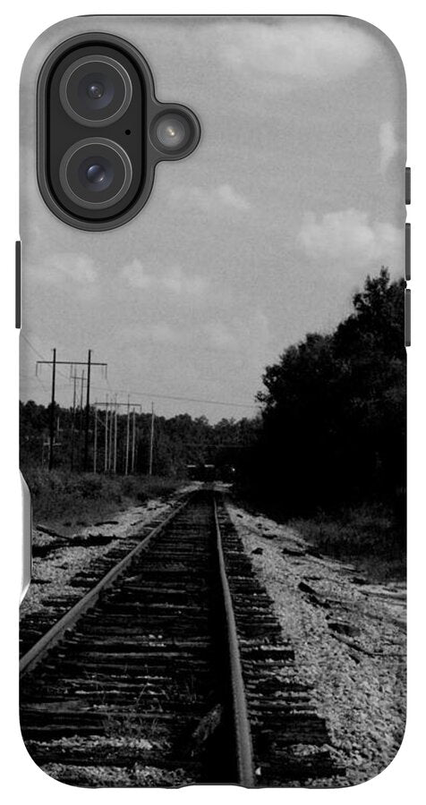 Lonely Railroad Tracks - Phone Case
