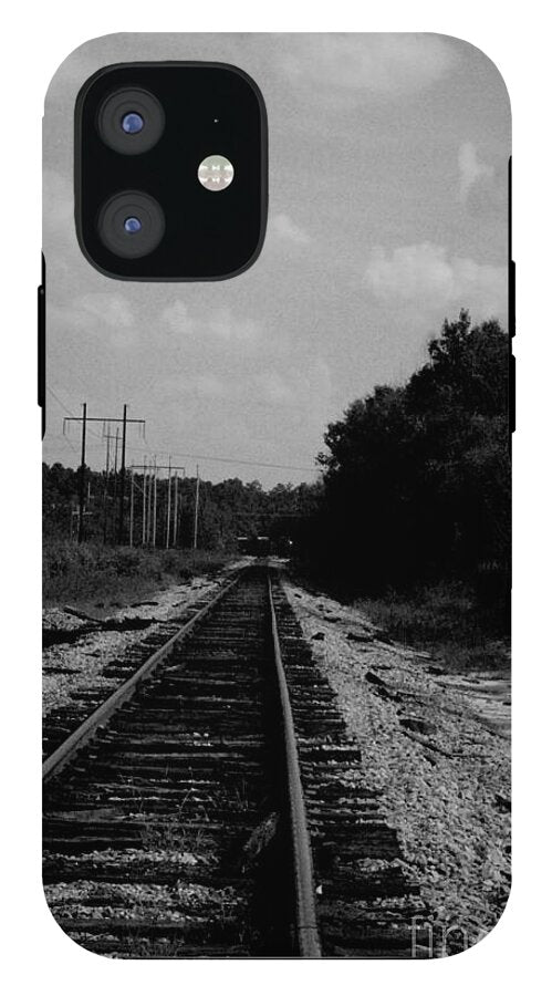 Lonely Railroad Tracks - Phone Case