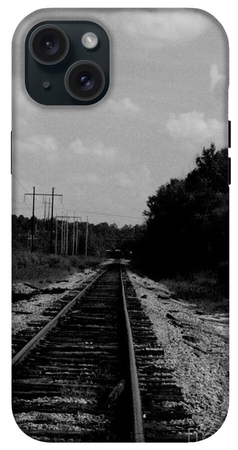 Lonely Railroad Tracks - Phone Case
