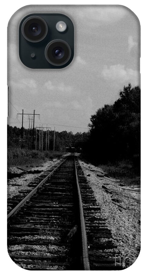 Lonely Railroad Tracks - Phone Case
