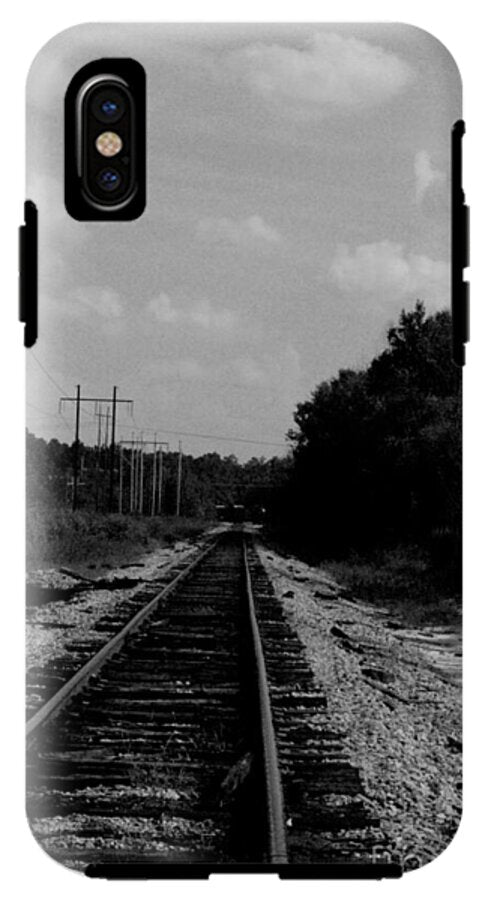 Lonely Railroad Tracks - Phone Case