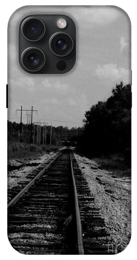 Lonely Railroad Tracks - Phone Case
