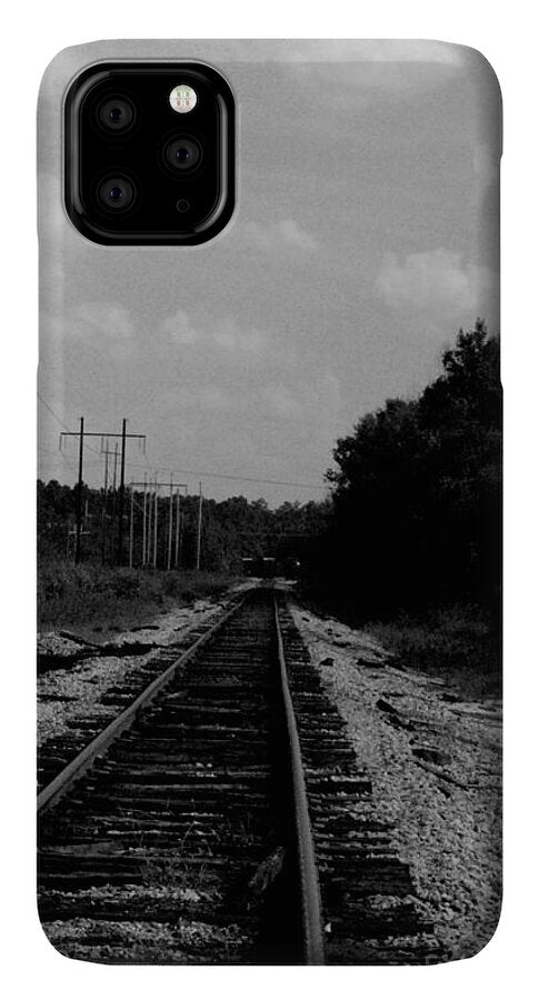 Lonely Railroad Tracks - Phone Case