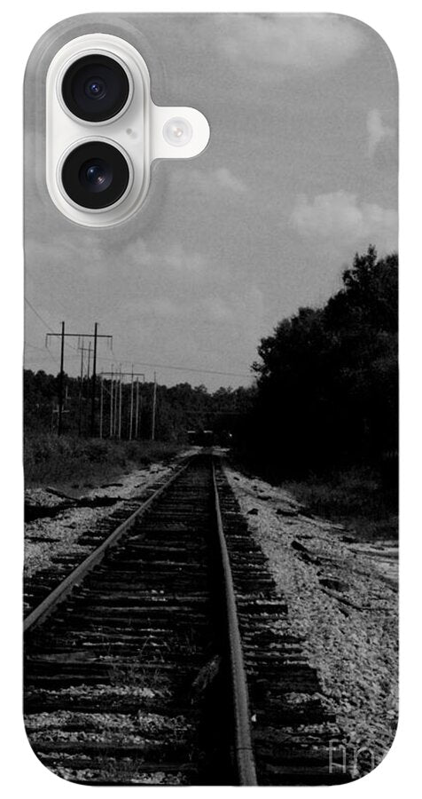 Lonely Railroad Tracks - Phone Case