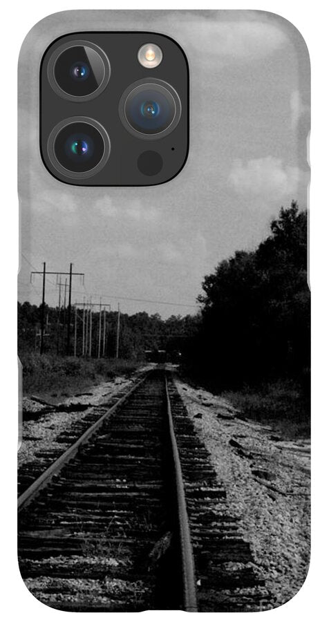 Lonely Railroad Tracks - Phone Case