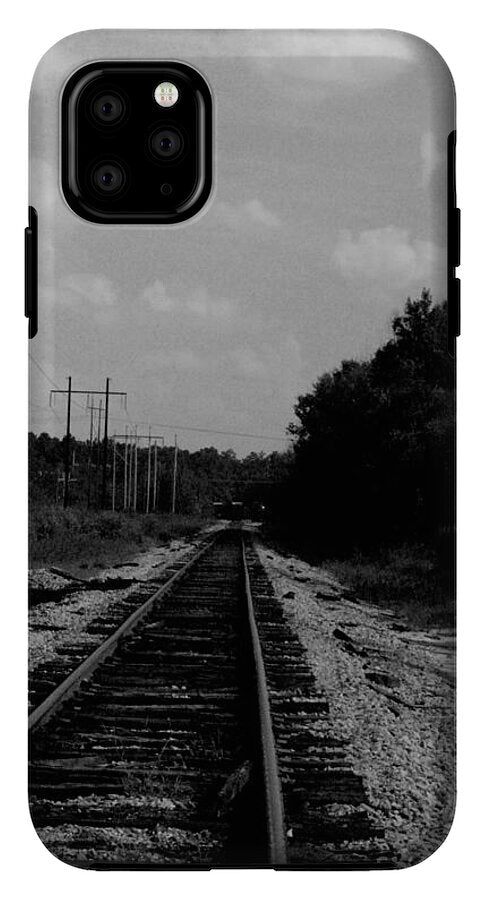 Lonely Railroad Tracks - Phone Case