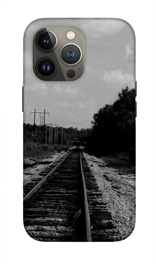 Lonely Railroad Tracks - Phone Case