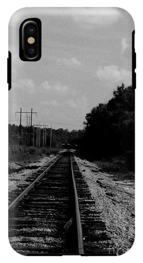 Lonely Railroad Tracks - Phone Case
