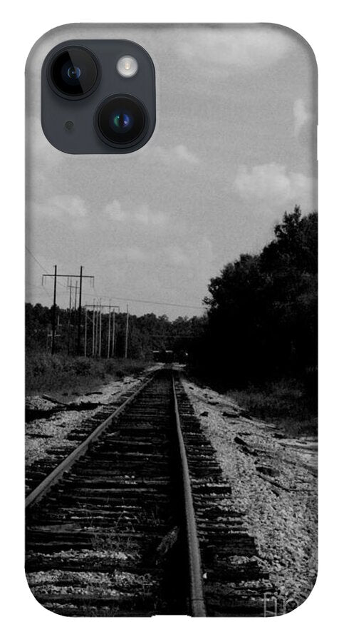 Lonely Railroad Tracks - Phone Case