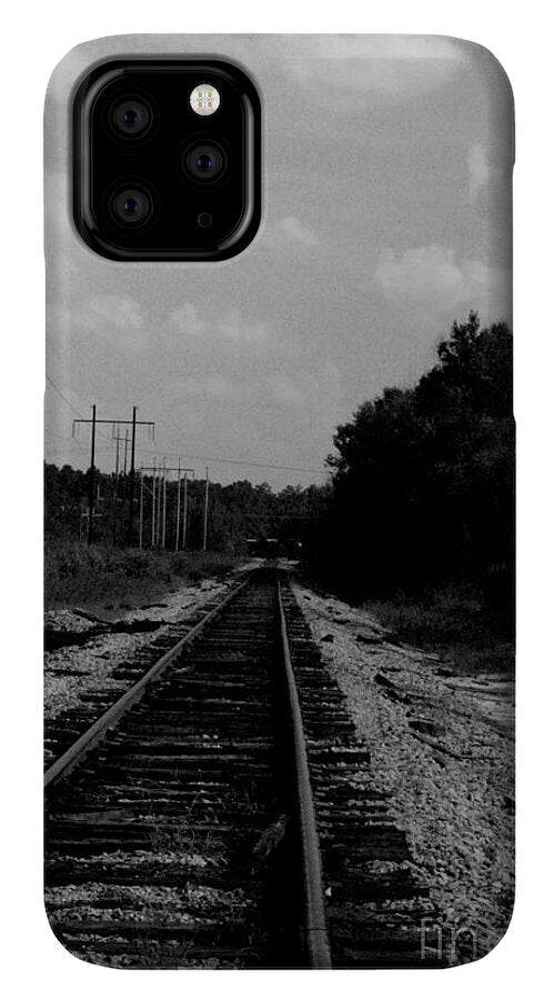 Lonely Railroad Tracks - Phone Case