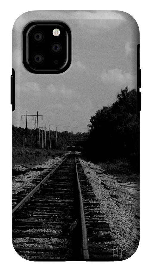 Lonely Railroad Tracks - Phone Case