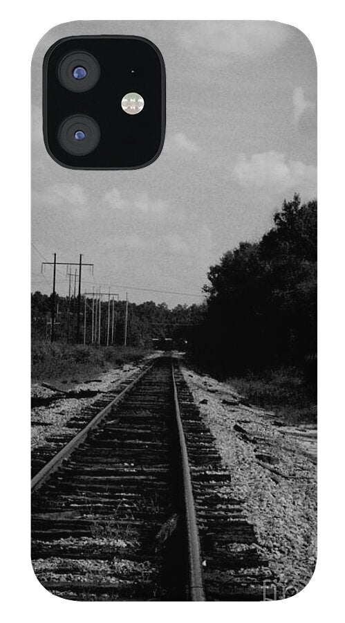 Lonely Railroad Tracks - Phone Case