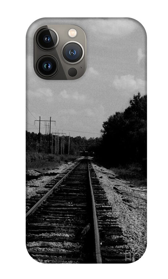 Lonely Railroad Tracks - Phone Case