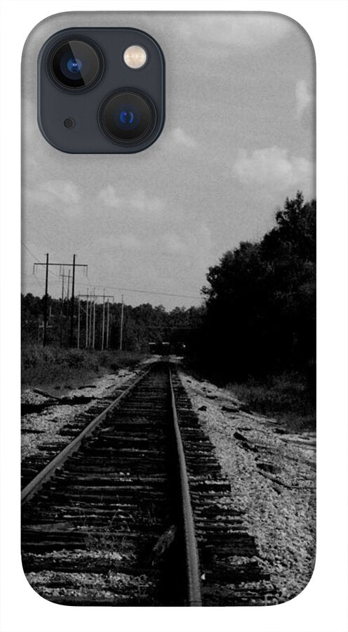 Lonely Railroad Tracks - Phone Case